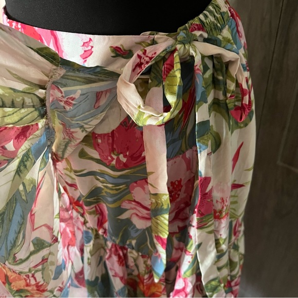 Rachel Roy Colorful Floral Wrap Skirt - Picture 3 of 8